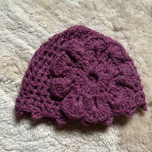 Beautiful crochet big flower hat
